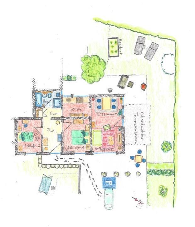 Ferienwohnung "Zum Paladin" Berg  ภายนอก รูปภาพ